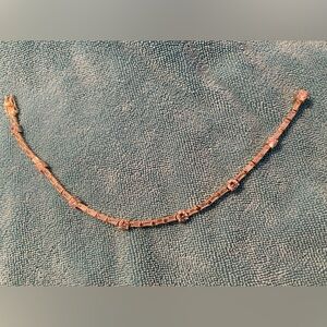 Gold over sterling silver diamonique CZ bracelet